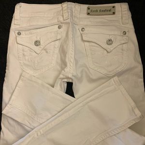 31x32 bright white Rock Revival women’s jeans
